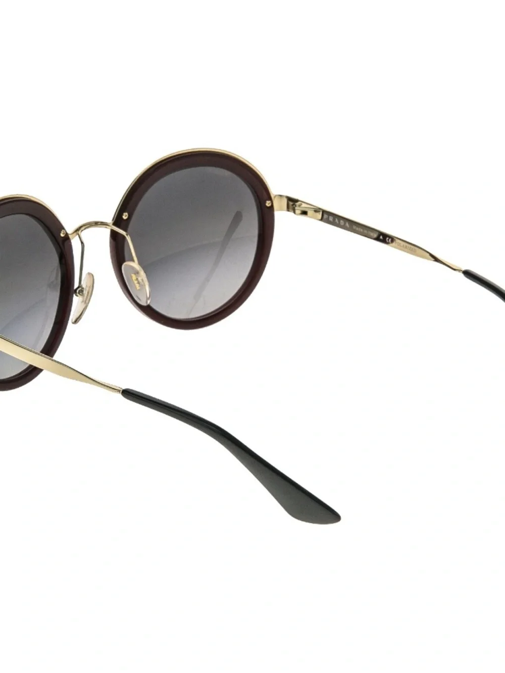 Prada - Prada Cinéma - Black Round Sunglasses
